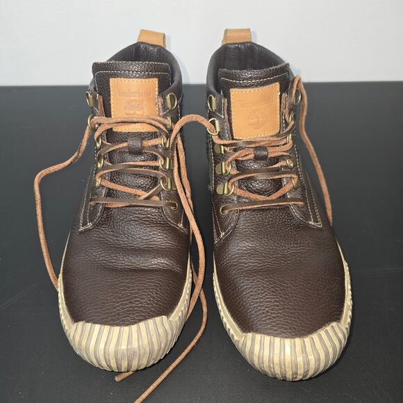 Timberland Smartwool Boots Sneakers Mens 10 Anti-Fatigue Brown Leather Gorpcore - Picture 4 of 11